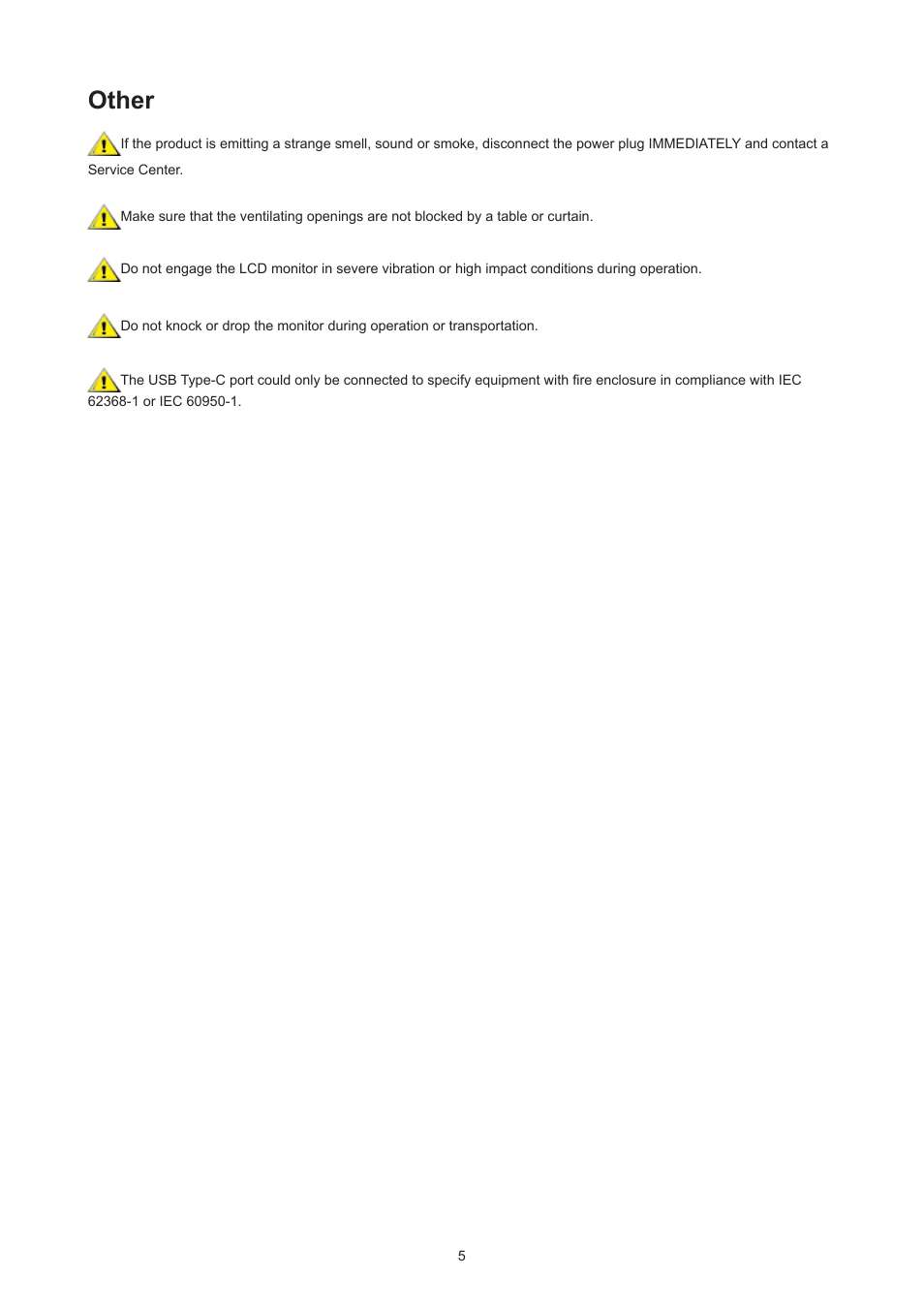 Other | AOC AG493UCX2 48.8" DQHD HDR 165 Hz Curved Gaming Monitor User Manual | Page 7 / 35