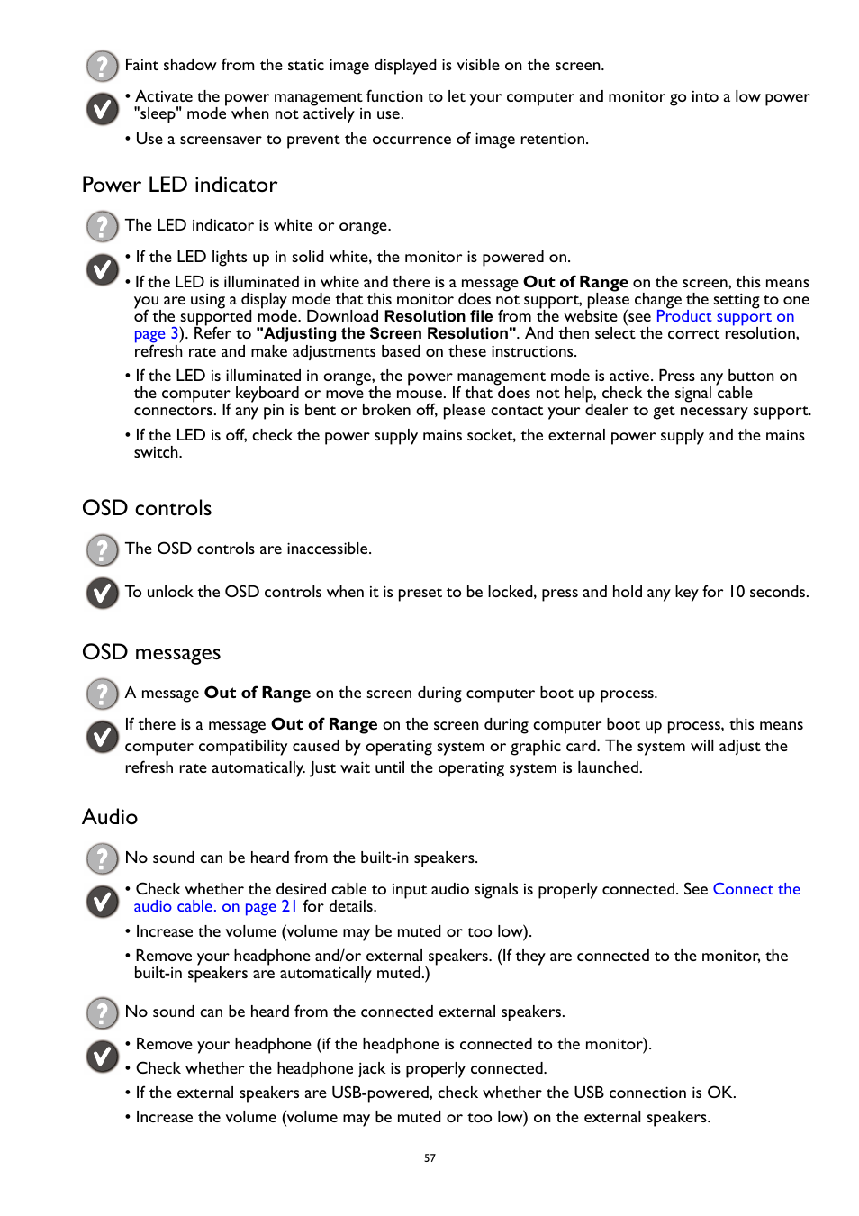 BenQ MOBIUZ EX270QM 27" 1440p HDR 240 Hz Gaming Monitor User Manual | Page 57 / 58