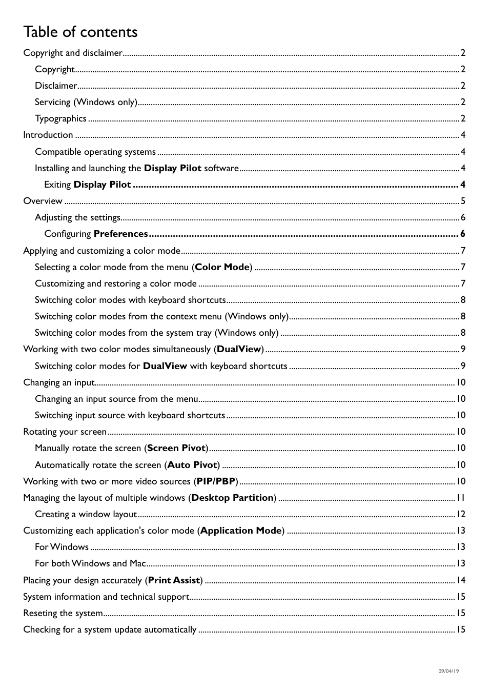 BenQ PD2500Q 25" 16:9 IPS Monitor User Manual | Page 3 / 15