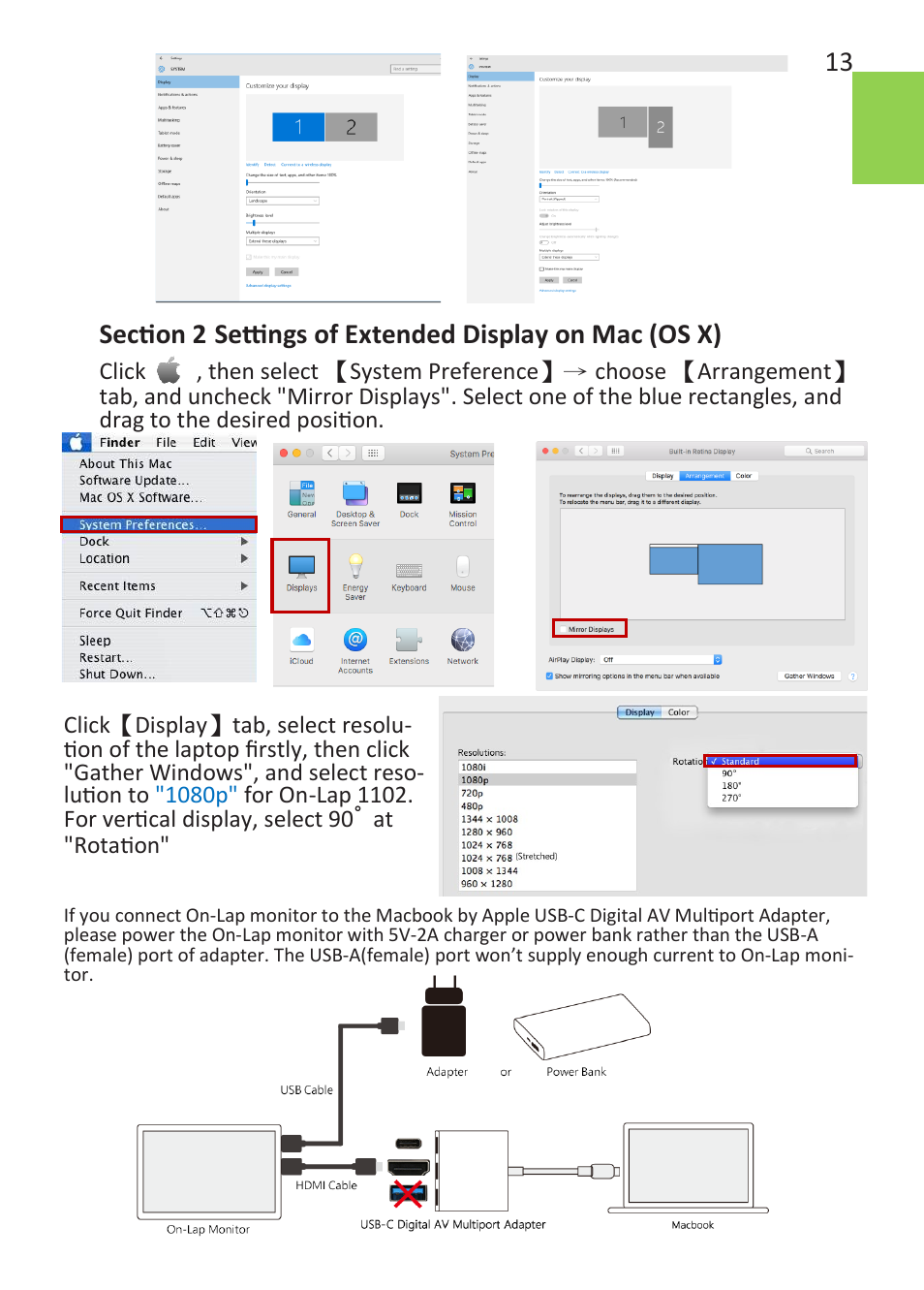 GeChic On-Lap 1102E 11.6" 16:9 Portable IPS Monitor User Manual | Page 19 / 44