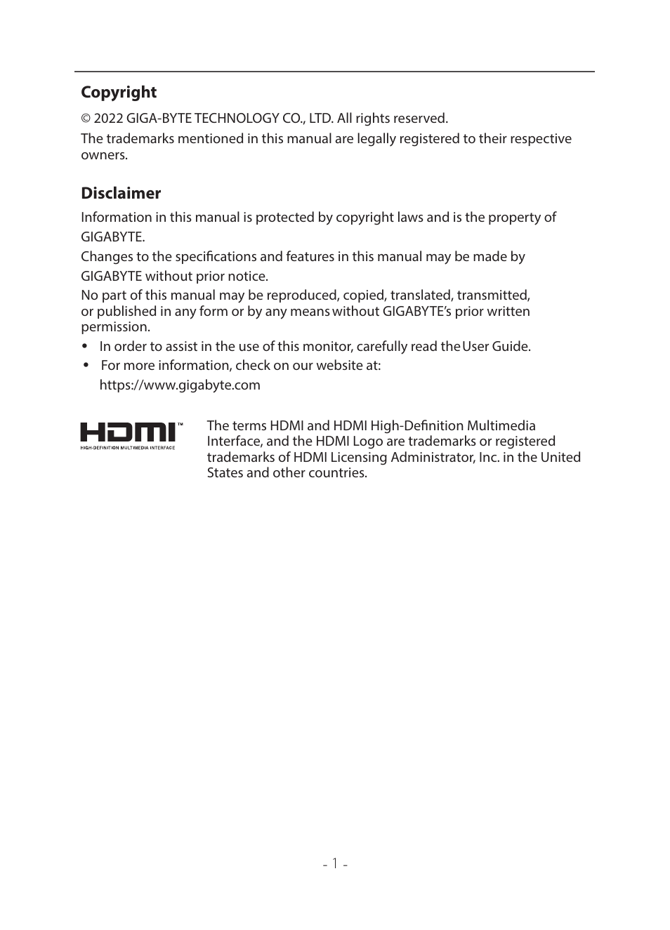 GIGABYTE 31.5" M32U 4K HDR 144 Hz Arm Edition Gaming Monitor User Manual | Page 2 / 57