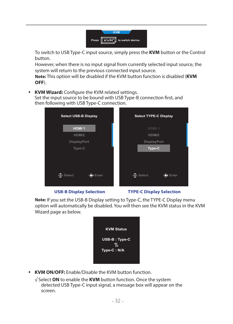 GIGABYTE 31.5" M32U 4K HDR 144 Hz Arm Edition Gaming Monitor User Manual | Page 33 / 57