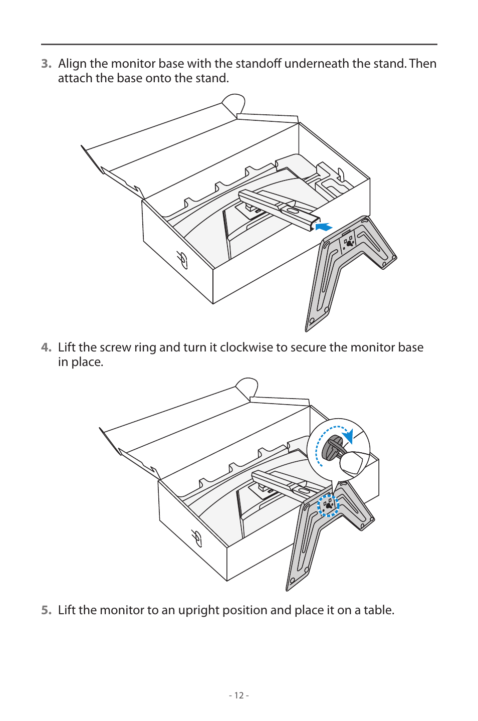 GIGABYTE M32UC 31.5" 4K HDR 144 Hz Curved Gaming Monitor User Manual | Page 12 / 48