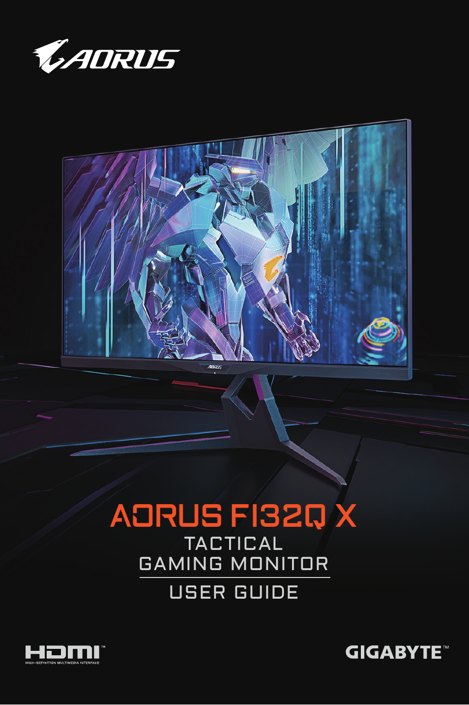GIGABYTE AORUS FI32Q X 32" 16:9 FreeSync QHD 240 Hz HDR IPS Gaming Monitor User Manual | 53 pages