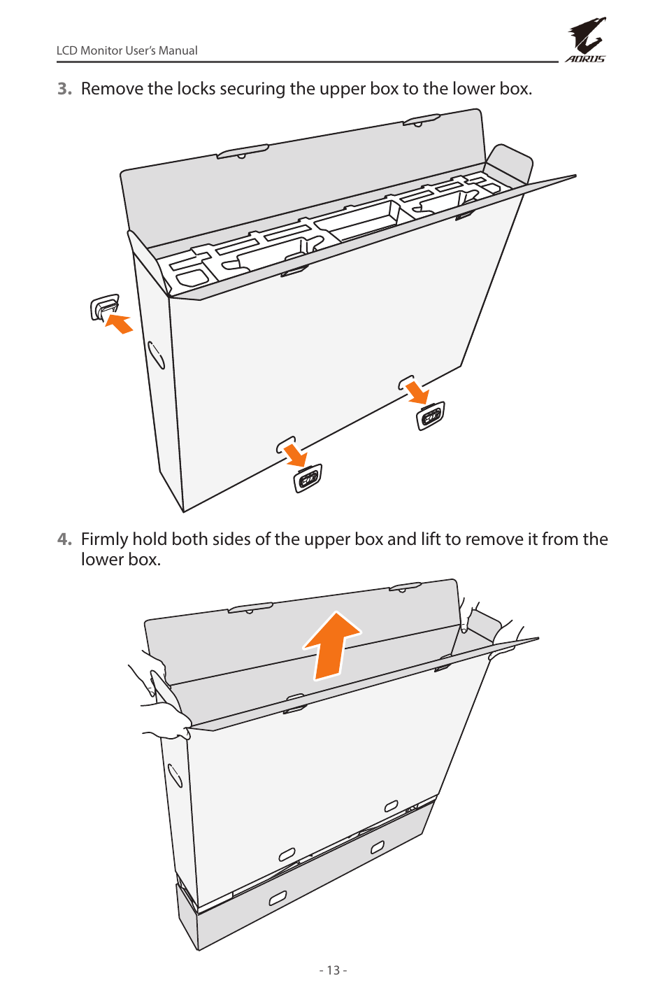 GIGABYTE AORUS FV43U 43" 16:9 4K Quantum Dot 144 Hz HDR VA Gaming Monitor User Manual | Page 13 / 46