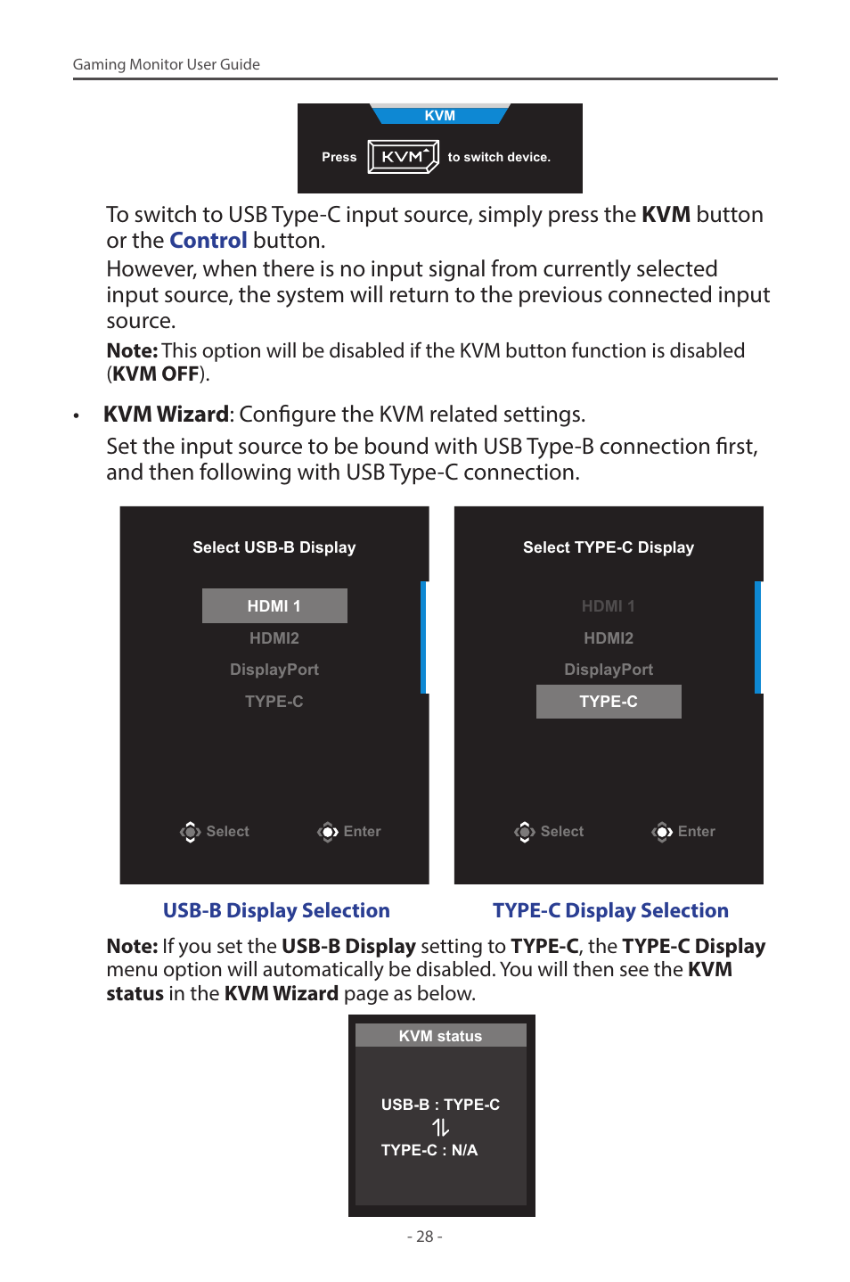 GIGABYTE M27Q 27" KVM FreeSync 170 Hz QHD HDR IPS Gaming Monitor User Manual | Page 28 / 46