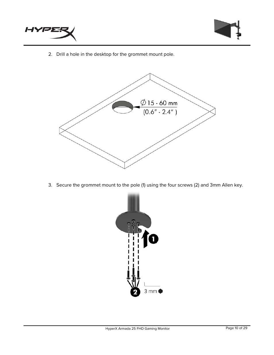 HyperX Armada 25 24.5" 240 Hz Gaming Monitor User Manual | Page 11 / 499