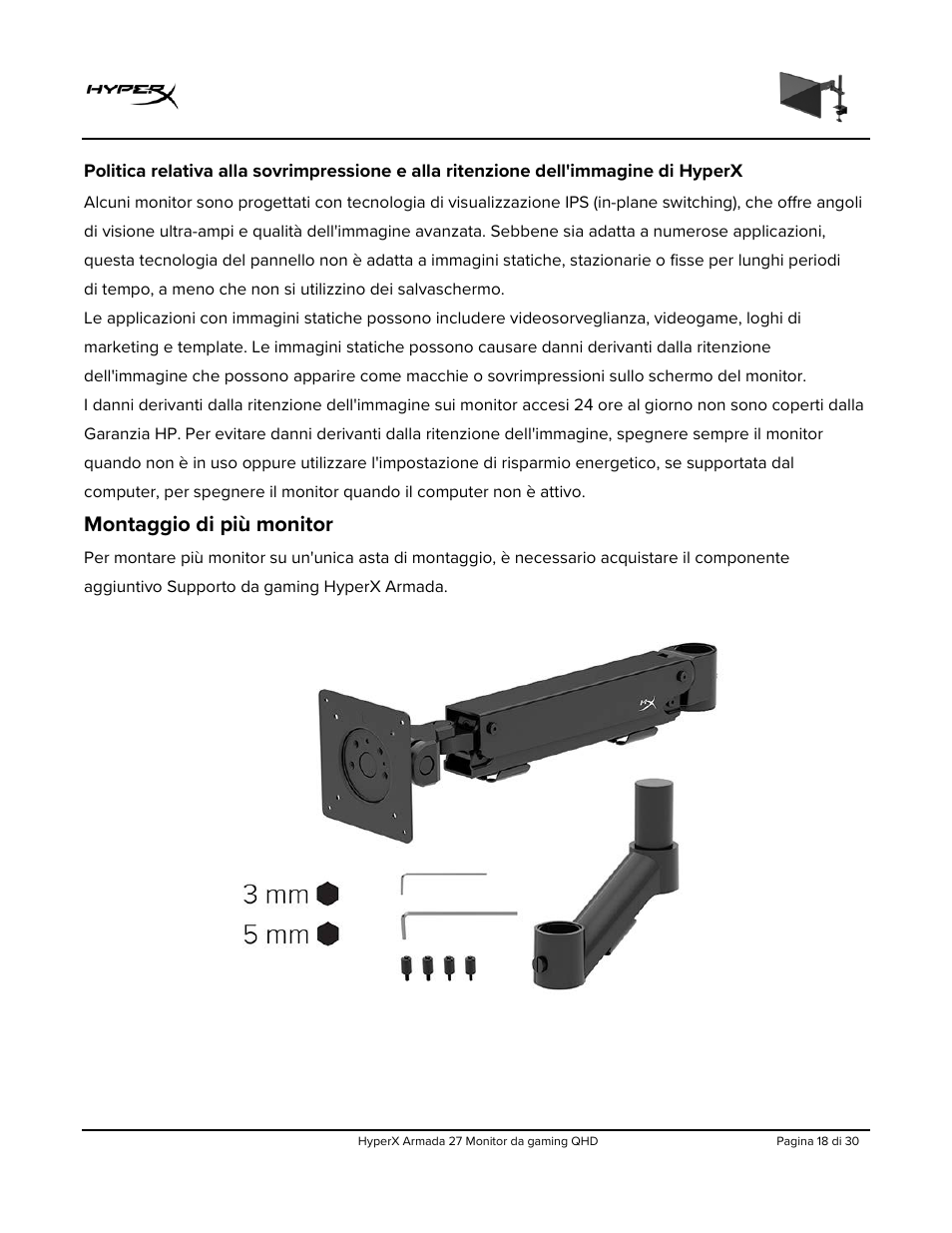 Montaggio di più monitor | HyperX Armada 27 27" 1440p HDR 165 Hz Gaming Monitor User Manual | Page 140 / 487
