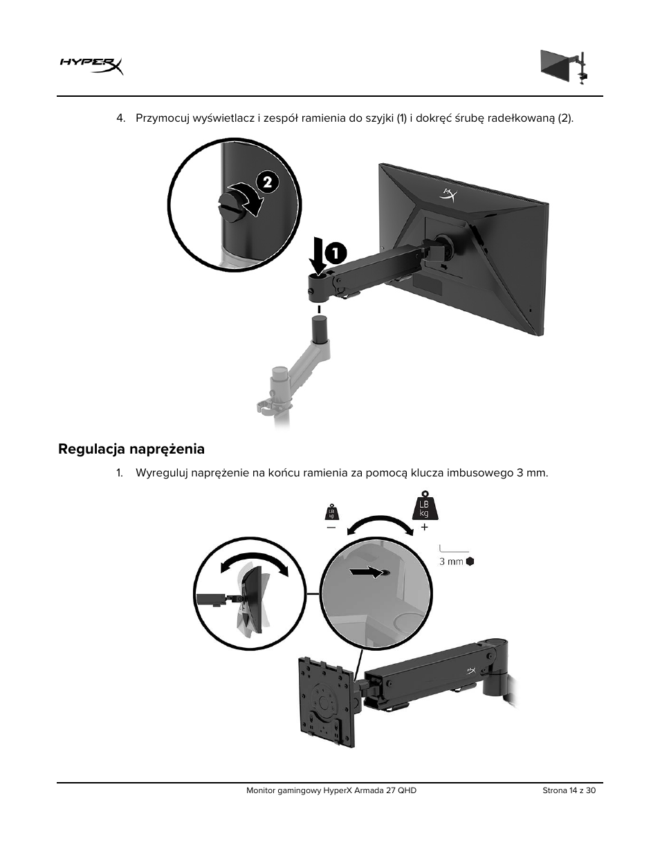 Regulacja naprężenia | HyperX Armada 27 27" 1440p HDR 165 Hz Gaming Monitor User Manual | Page 196 / 487