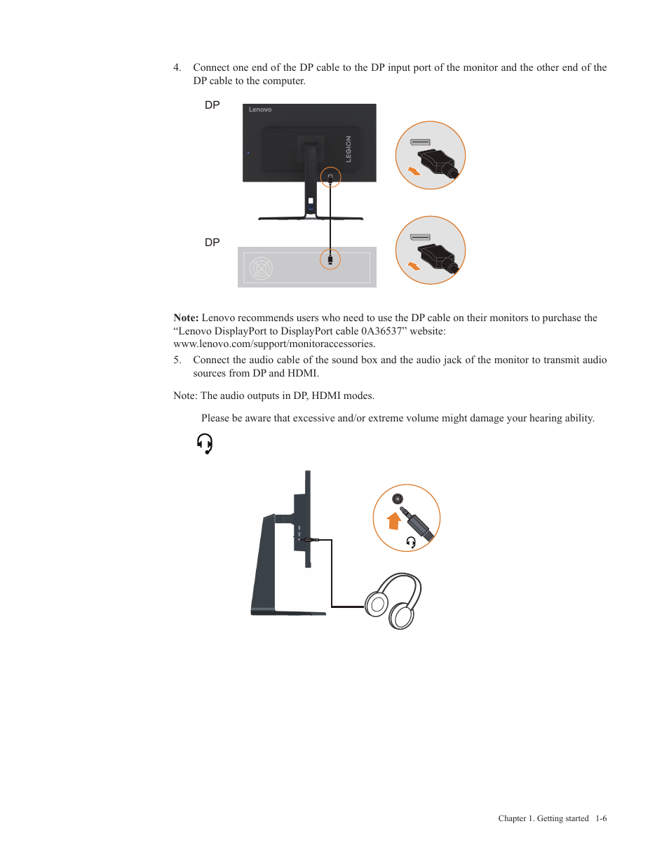 Lenovo Legion Y27-30 27" 180 Hz HDR Monitor User Manual | Page 10 / 34