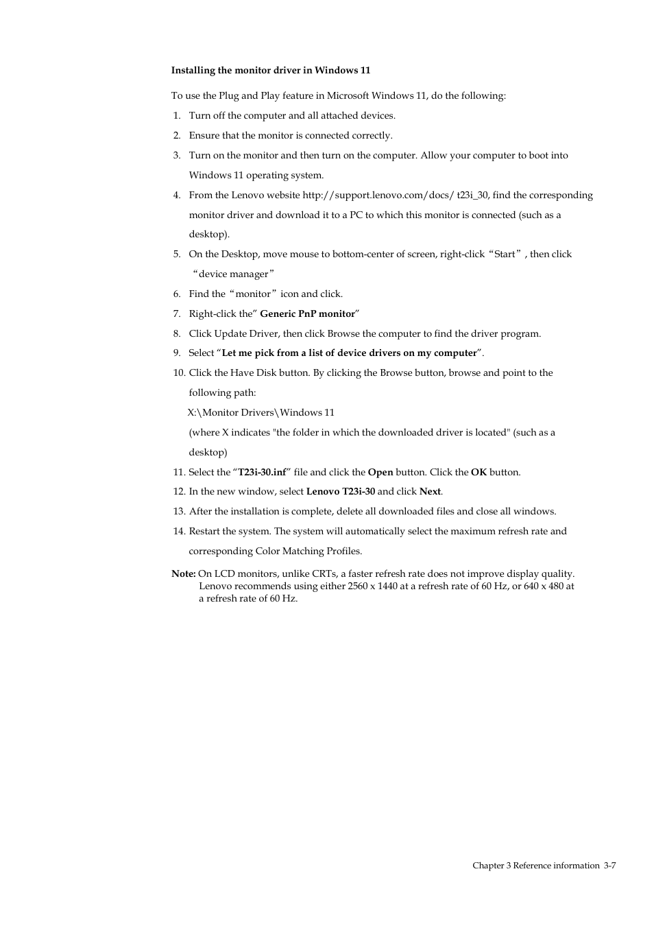 Lenovo ThinkVision T23i-30 23" Monitor User Manual | Page 34 / 41