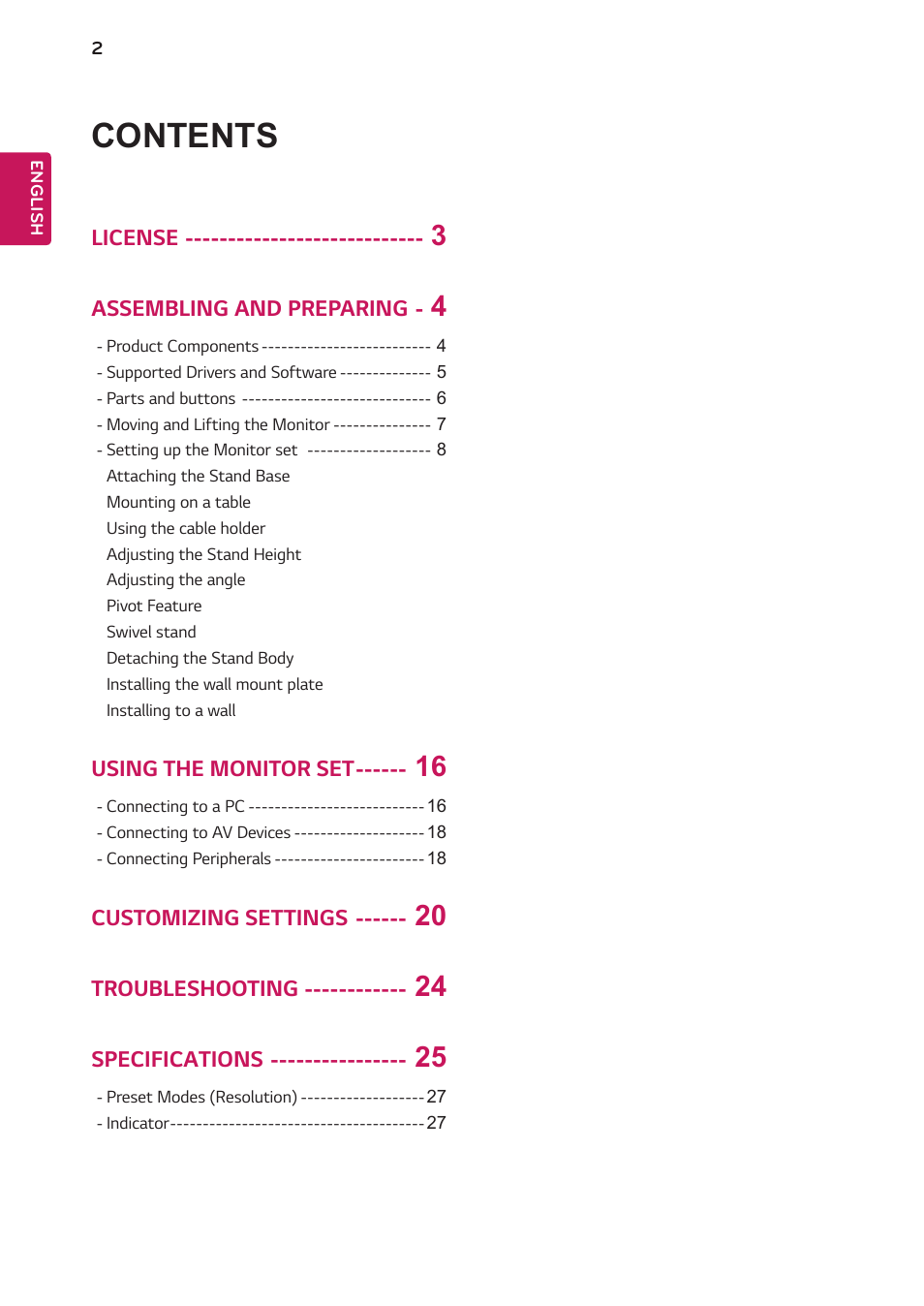 LG 24BK750Y-B 24" 16:9 IPS Monitor User Manual | Page 3 / 29