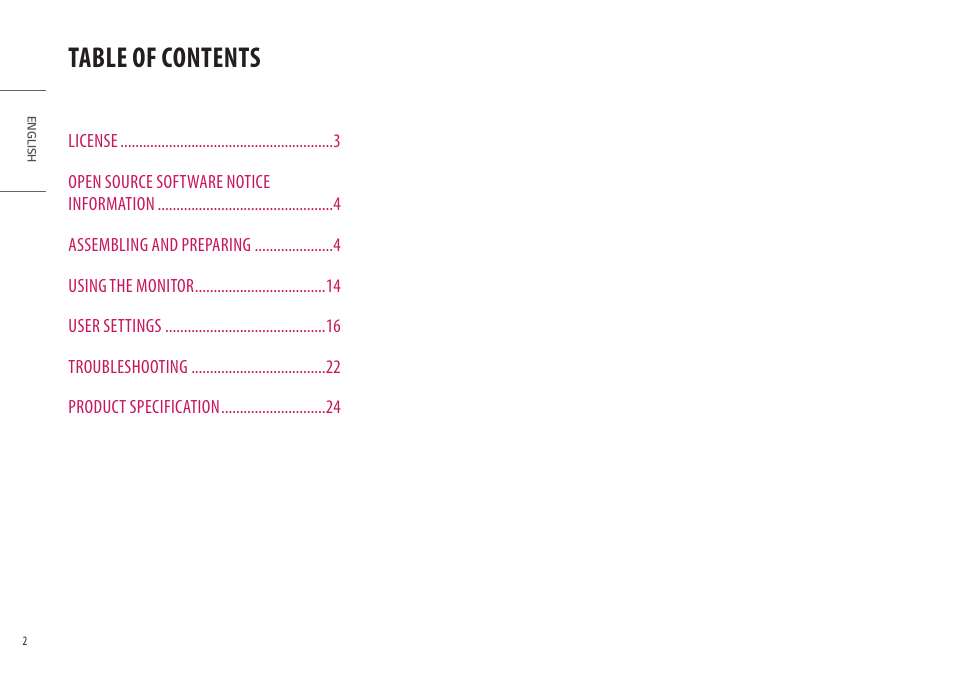 LG UltraGear 34GP950G-B 34" 21:9 Curved G-Sync QHD 144 Hz HDR IPS Gaming Monitor User Manual | Page 2 / 30