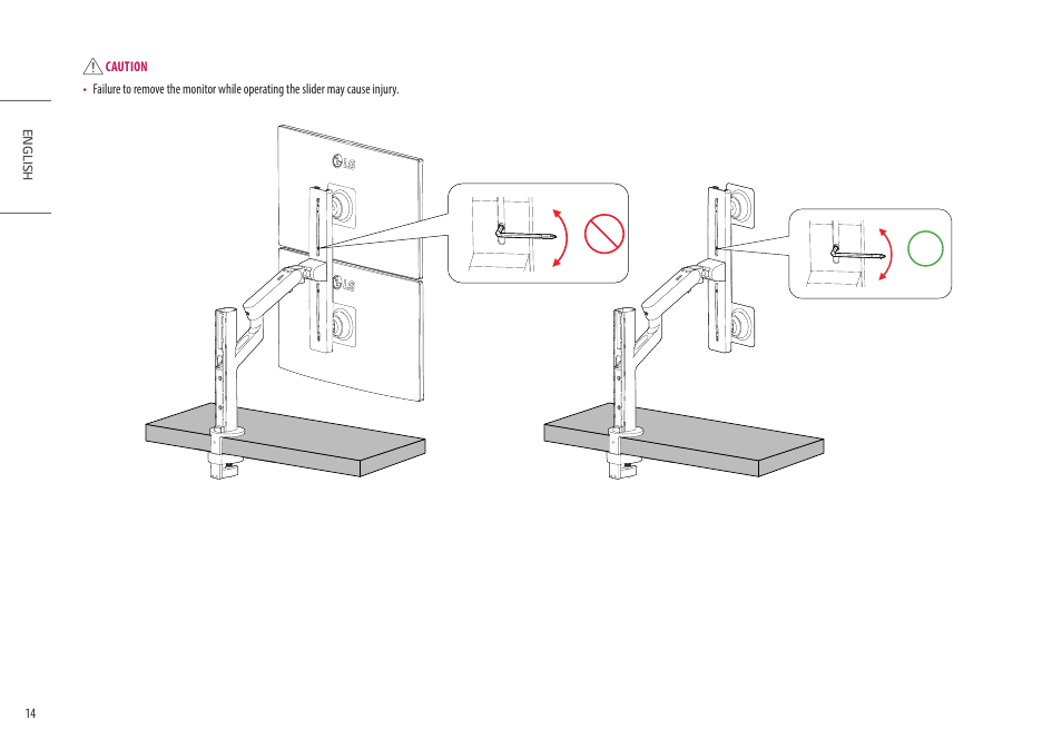 LG Ergo Dual 27" 1440p HDR Monitors User Manual | Page 14 / 39