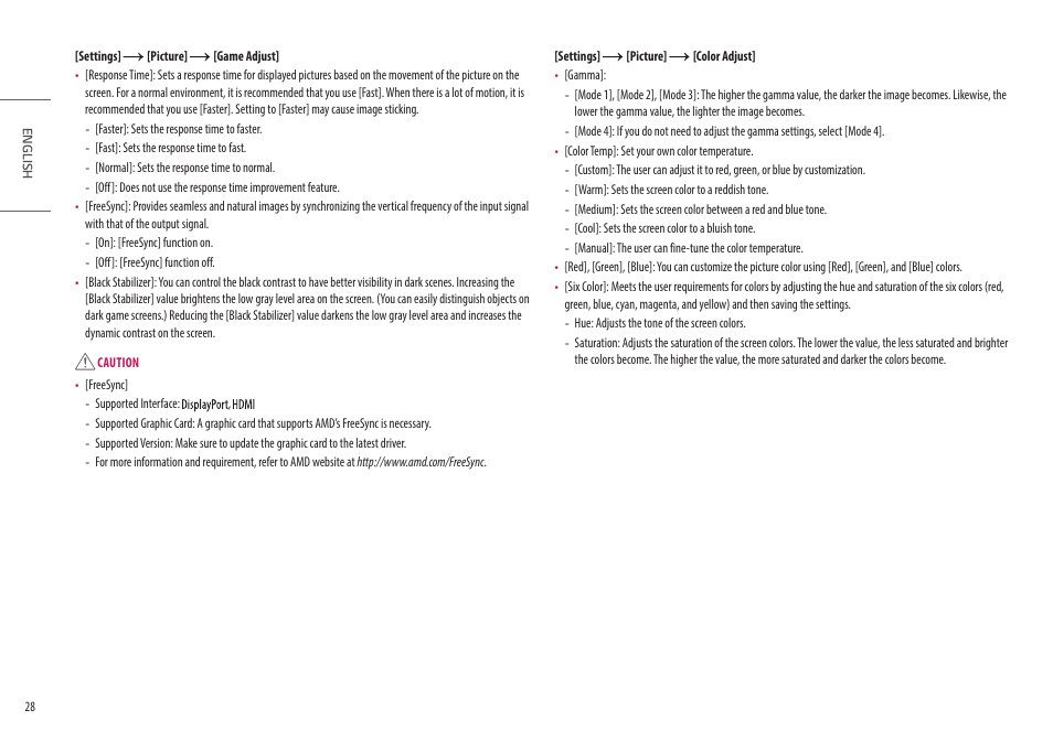 LG Ergo Dual 27" 1440p HDR Monitors User Manual | Page 28 / 39