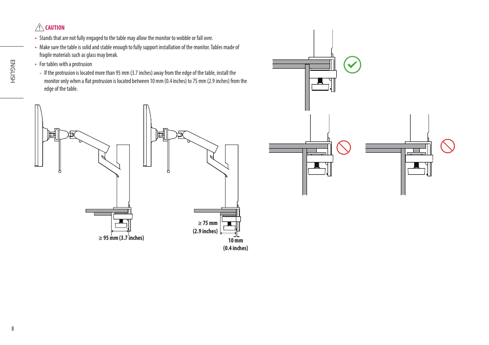 LG Ergo Dual 27" 1440p HDR Monitors User Manual | Page 8 / 39
