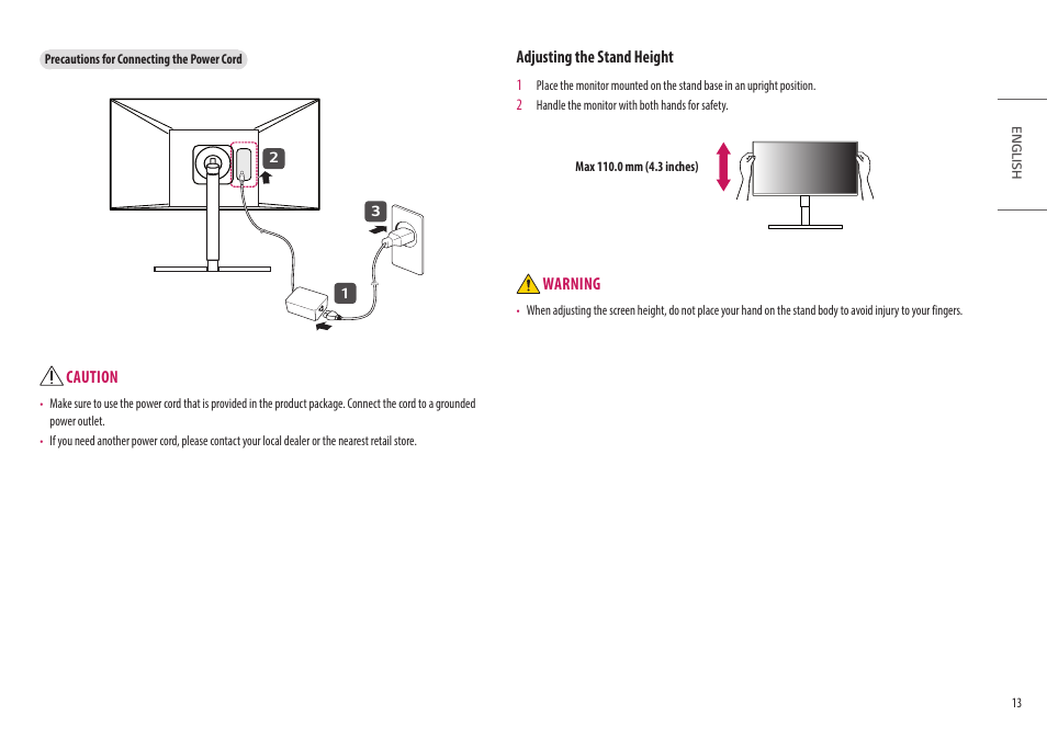 LG 32HL512D-B 31.5" 8MP Color Diagnostic 16:9 4K HDR IPS Monitor User Manual | Page 13 / 42