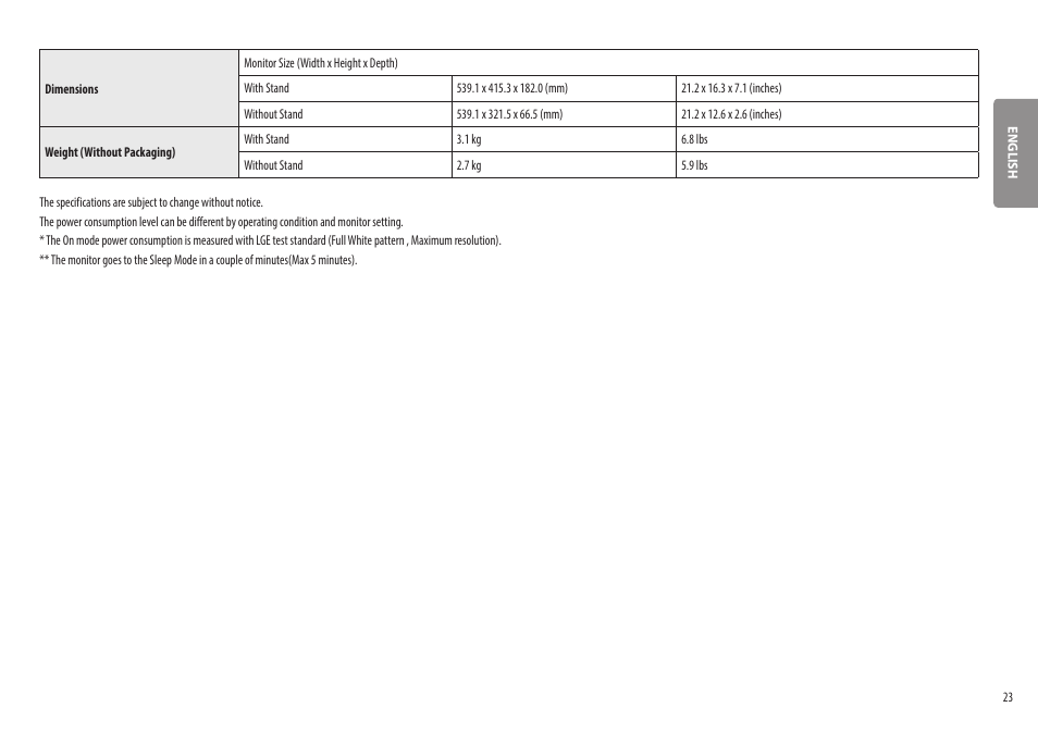 LG 27ML600M-B 27" 16:9 Radeon FreeSync IPS Monitor User Manual | Page 23 / 30