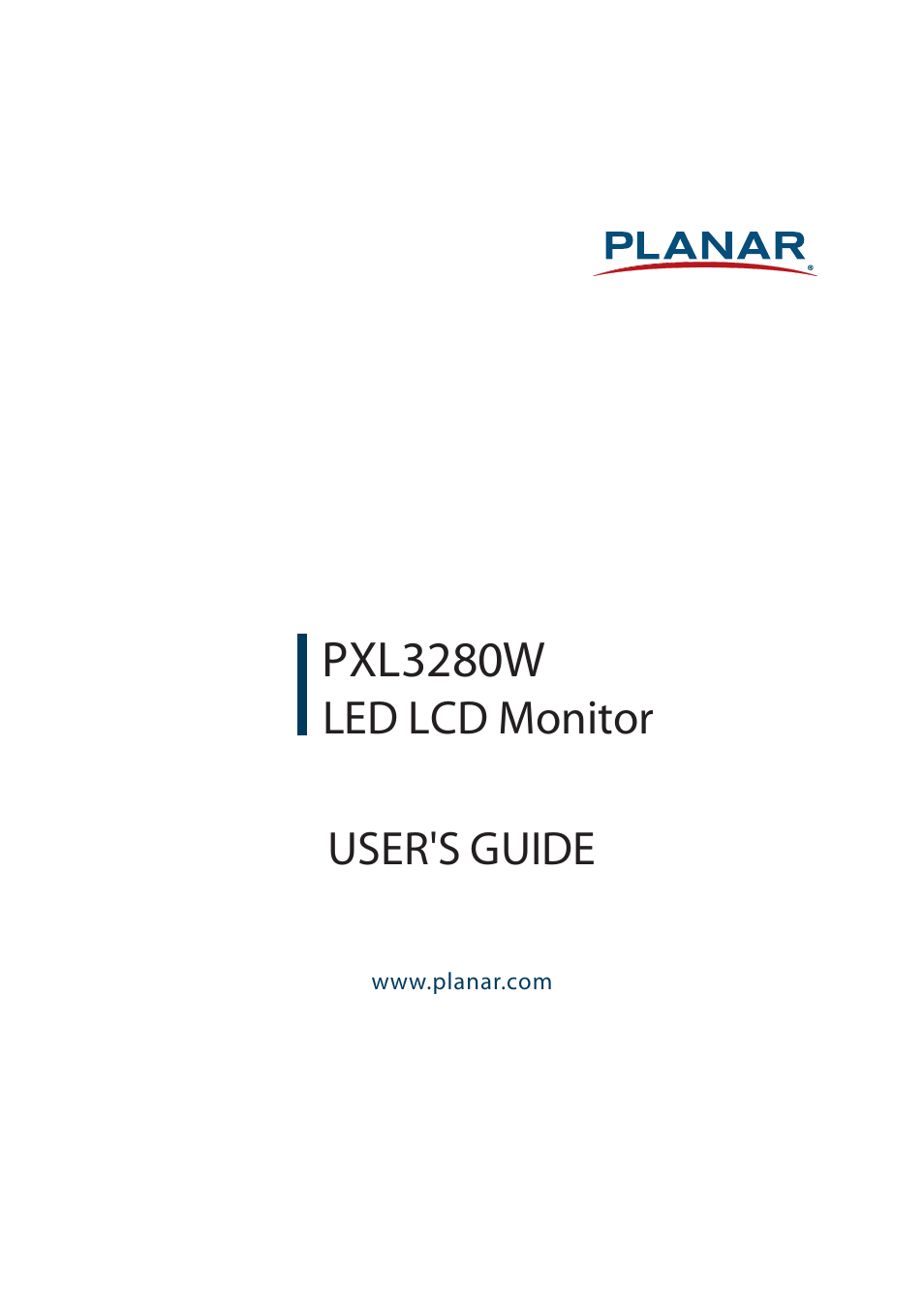 Planar Systems PXL3280W 31.5" 16:9 QHD IPS Monitor User Manual | 22 pages