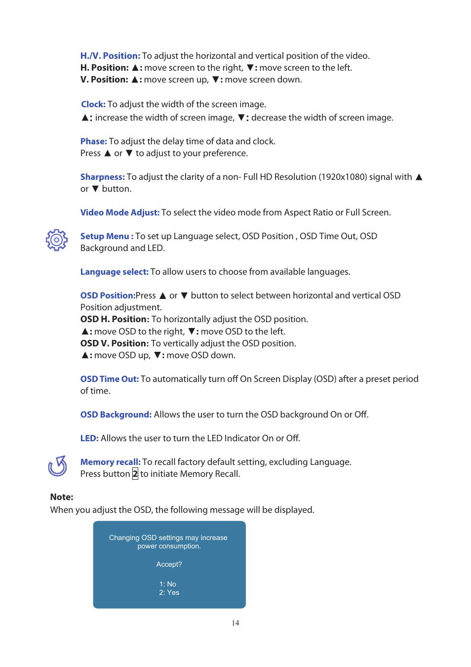 Planar Systems PXN2200 21.5" 16:9 IPS Monitor User Manual | Page 16 / 22