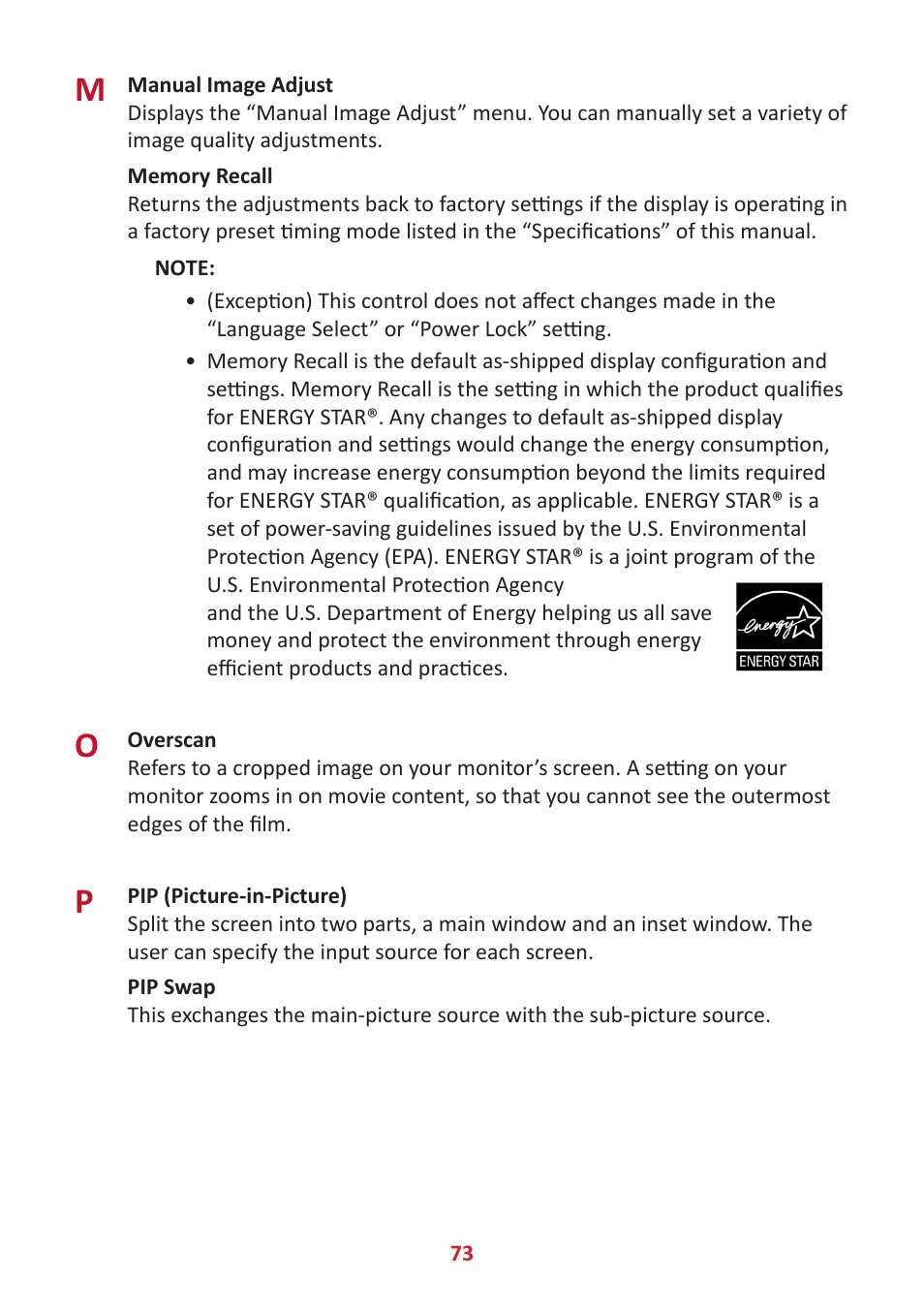 VIEWSONIC VP3881a 37.5" 21:9 4K Curved IPS Monitor User Manual | Page 73 / 91
