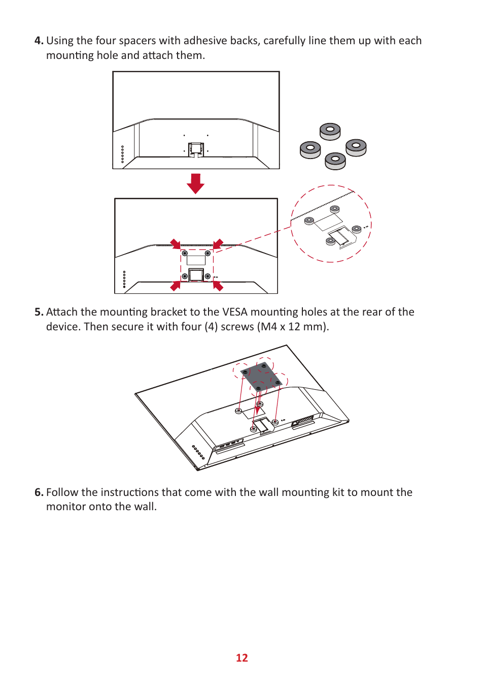 VIEWSONIC VX3276-4K-mhd 31.5" 16:9 4K VA Monitor User Manual | Page 12 / 49