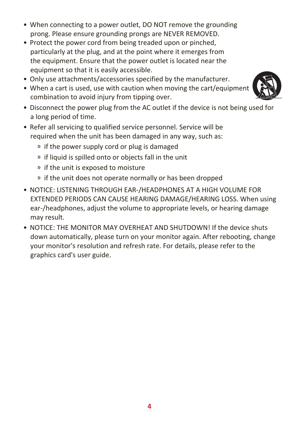 VIEWSONIC VX3276-4K-mhd 31.5" 16:9 4K VA Monitor User Manual | Page 4 / 49