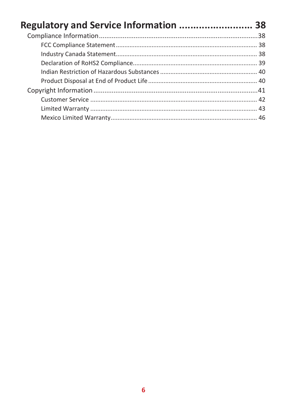 Regulatory and service information | VIEWSONIC VX3276-4K-mhd 31.5" 16:9 4K VA Monitor User Manual | Page 6 / 49