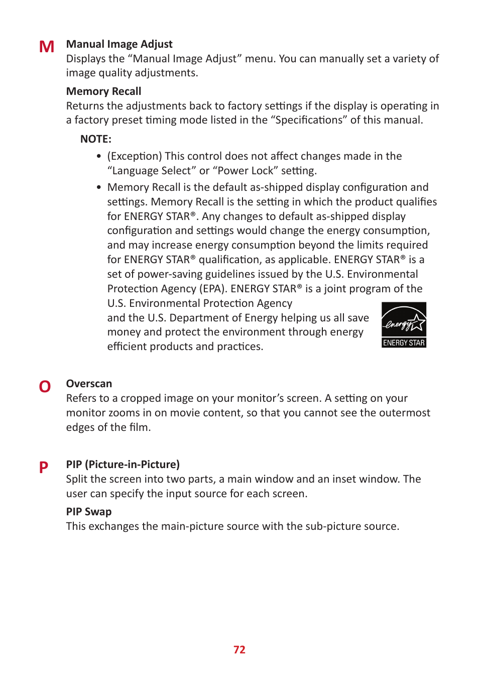 VIEWSONIC VP3481a 34" 21:9 Curved FreeSync 100 Hz USB Type-C Docking LCD Monitor User Manual | Page 72 / 90