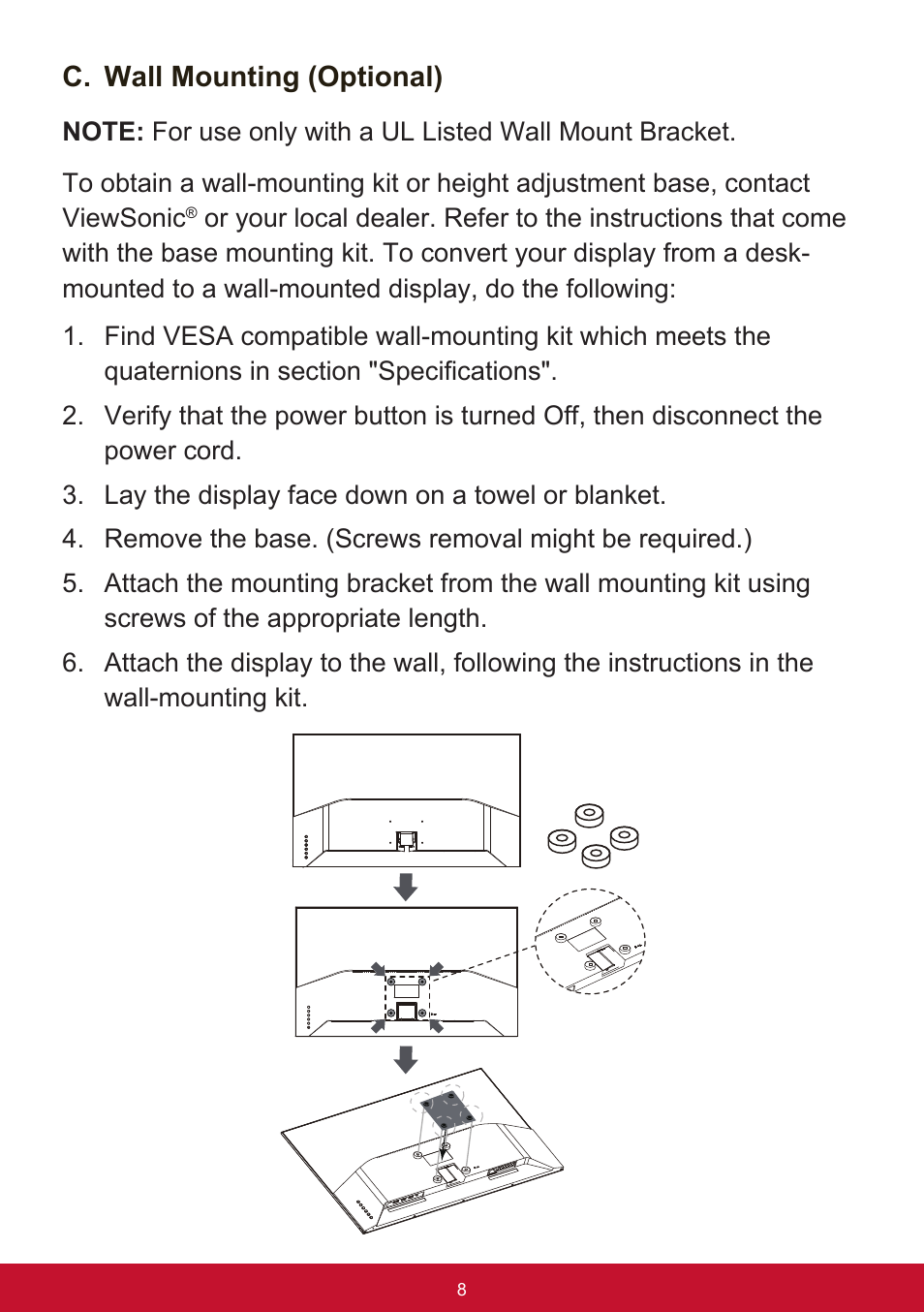 VIEWSONIC VX3276-mhd 31.5" 16:9 IPS Monitor User Manual | Page 12 / 55