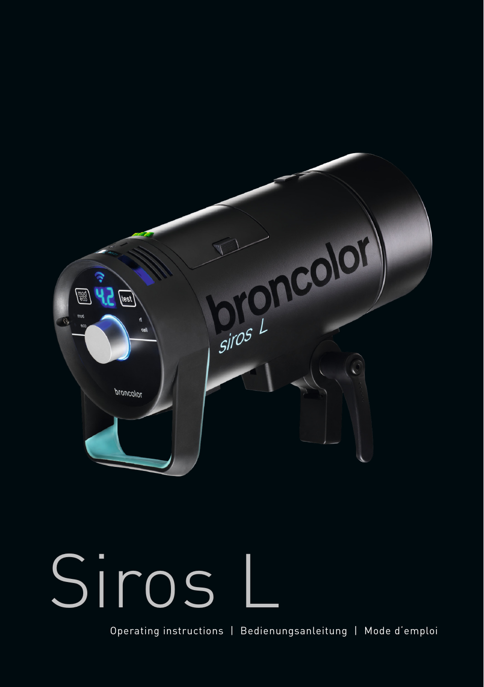Broncolor Siros 800 L Battery-Powered Monolight User Manual | 17 pages