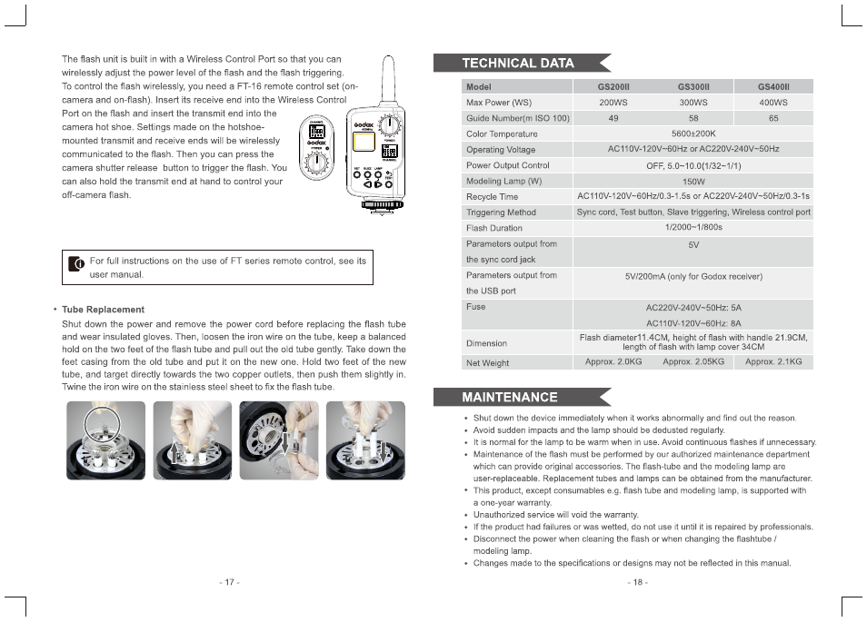 Godox Gemini GS400II 400Ws Monolight User Manual | Page 10 / 10