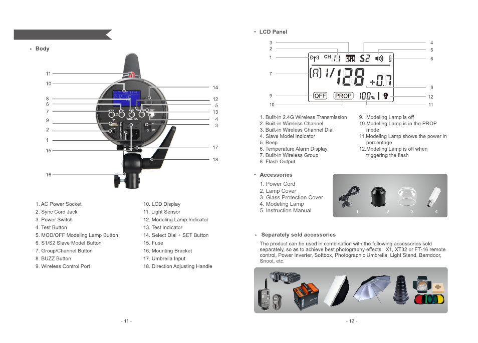 Godox Gemini GS400II 400Ws Monolight User Manual | Page 7 / 10