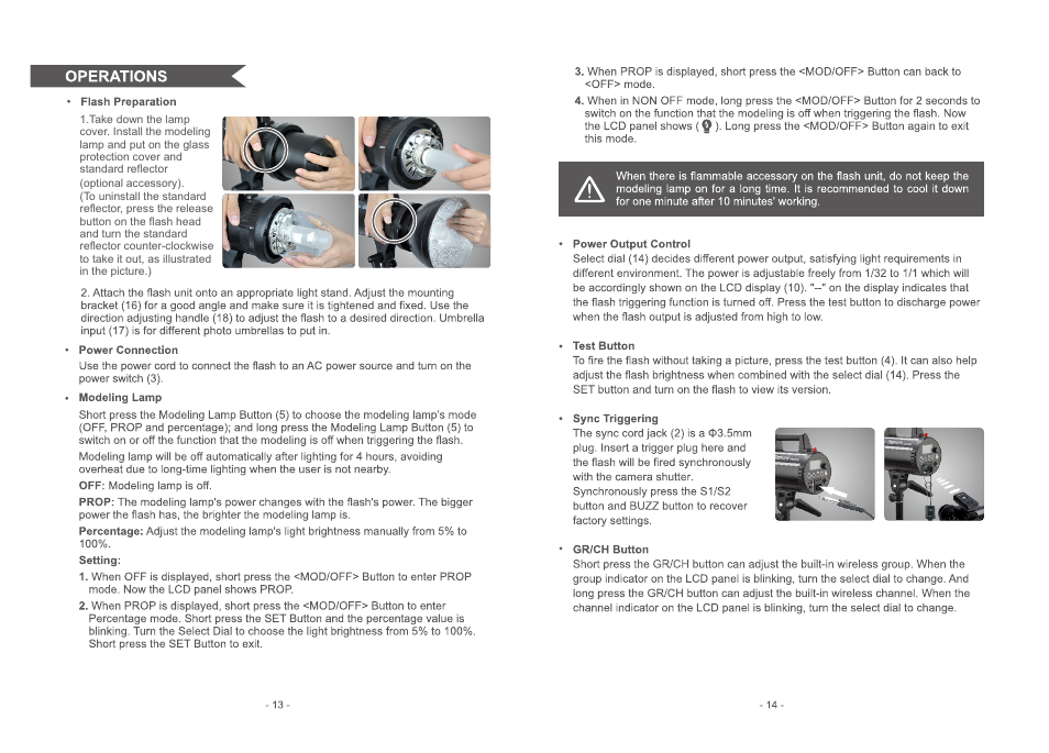 Godox Gemini GS400II 400Ws Monolight User Manual | Page 8 / 10