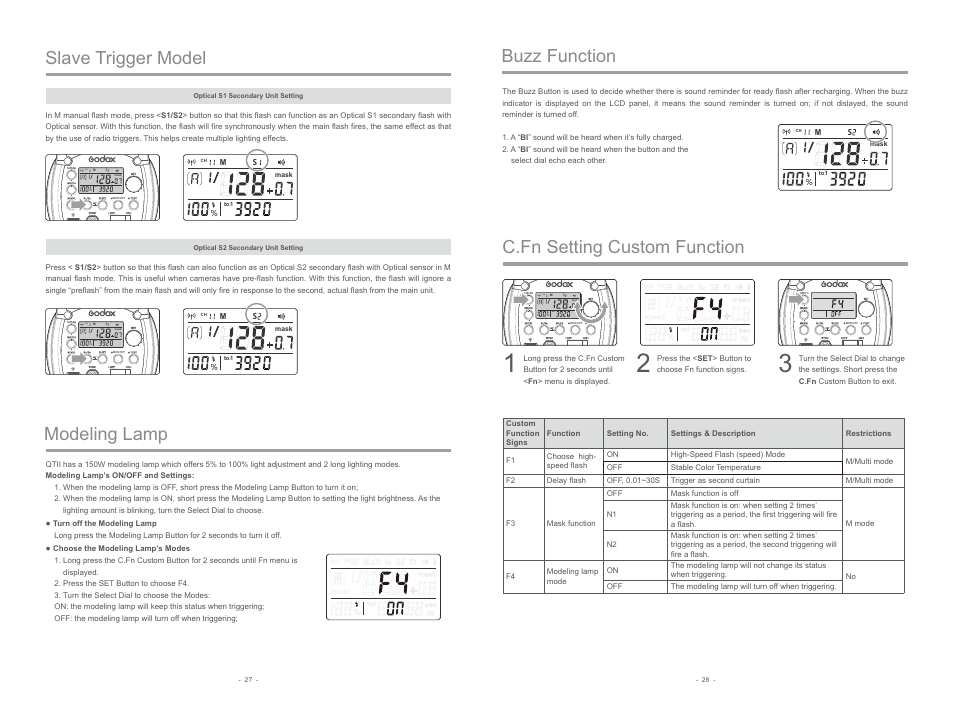 Godox QT400IIM Flash Head User Manual | Page 8 / 9
