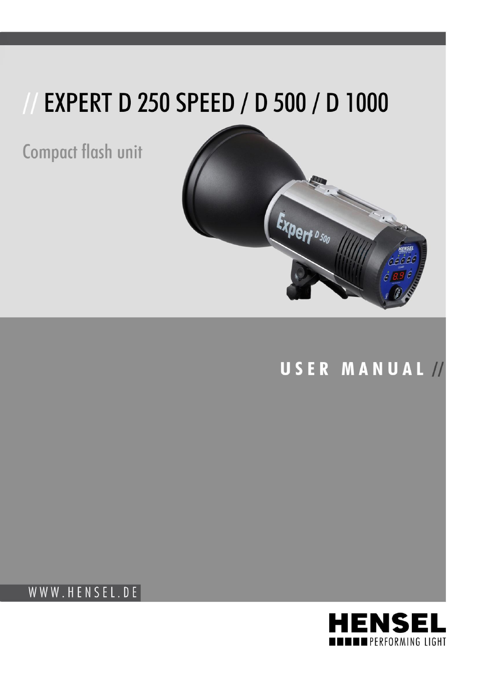 Hensel Expert D 250 SPEED Monolight User Manual | 96 pages