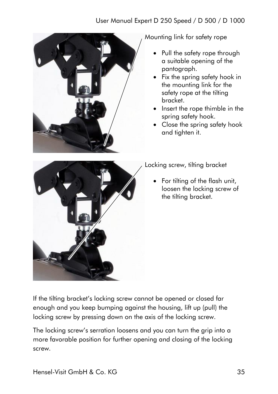 Hensel Expert D 250 SPEED Monolight User Manual | Page 35 / 96