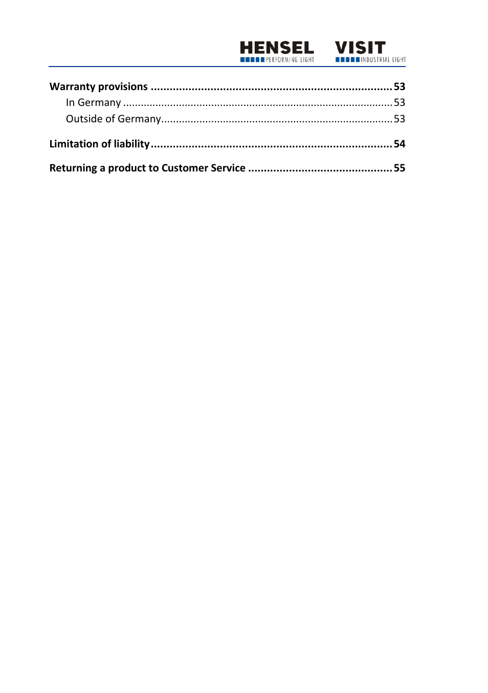 Hensel Certo 400 Monolight User Manual | Page 4 / 56