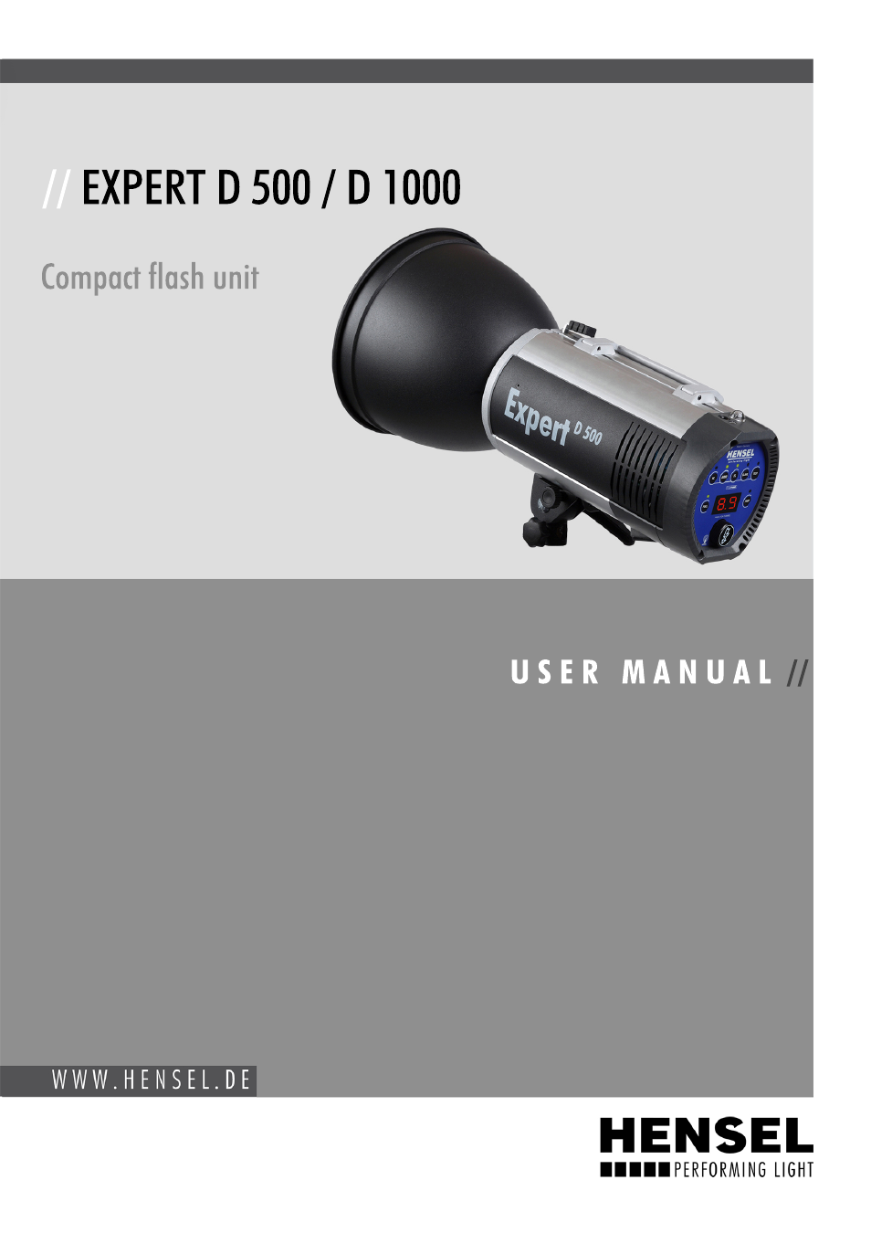 Hensel Expert D 1000 Flash Kit User Manual | 44 pages