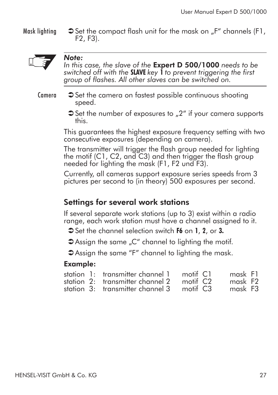 Hensel Expert D 1000 Flash Kit User Manual | Page 27 / 44