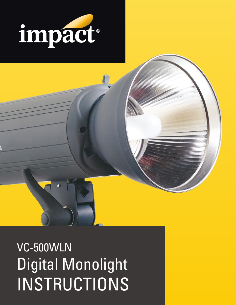 Impact VC-500WLN 500Ws Monolight User Manual | 28 pages