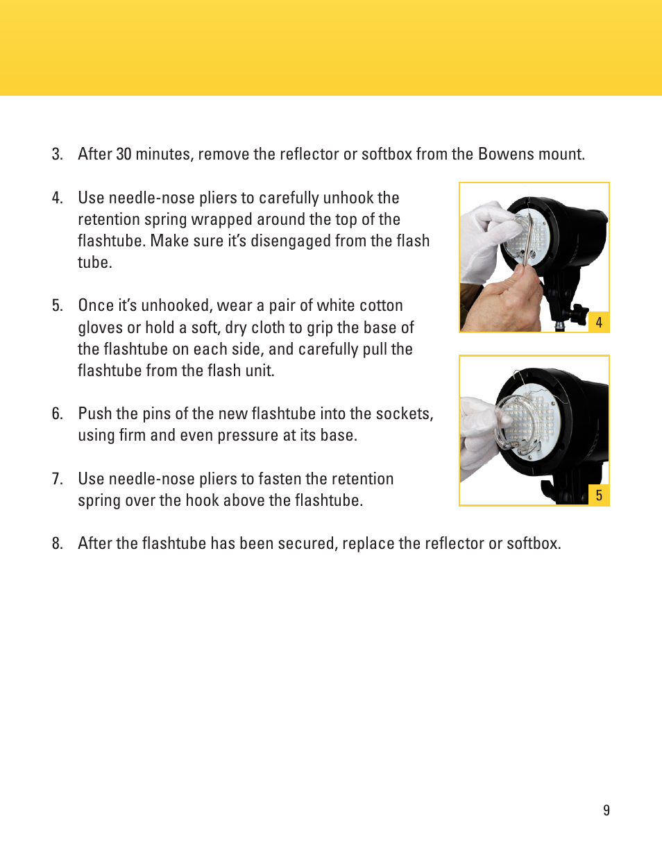 Impact 180Ws Monolight Starter Flash with LED Modeling Light User Manual | Page 9 / 12