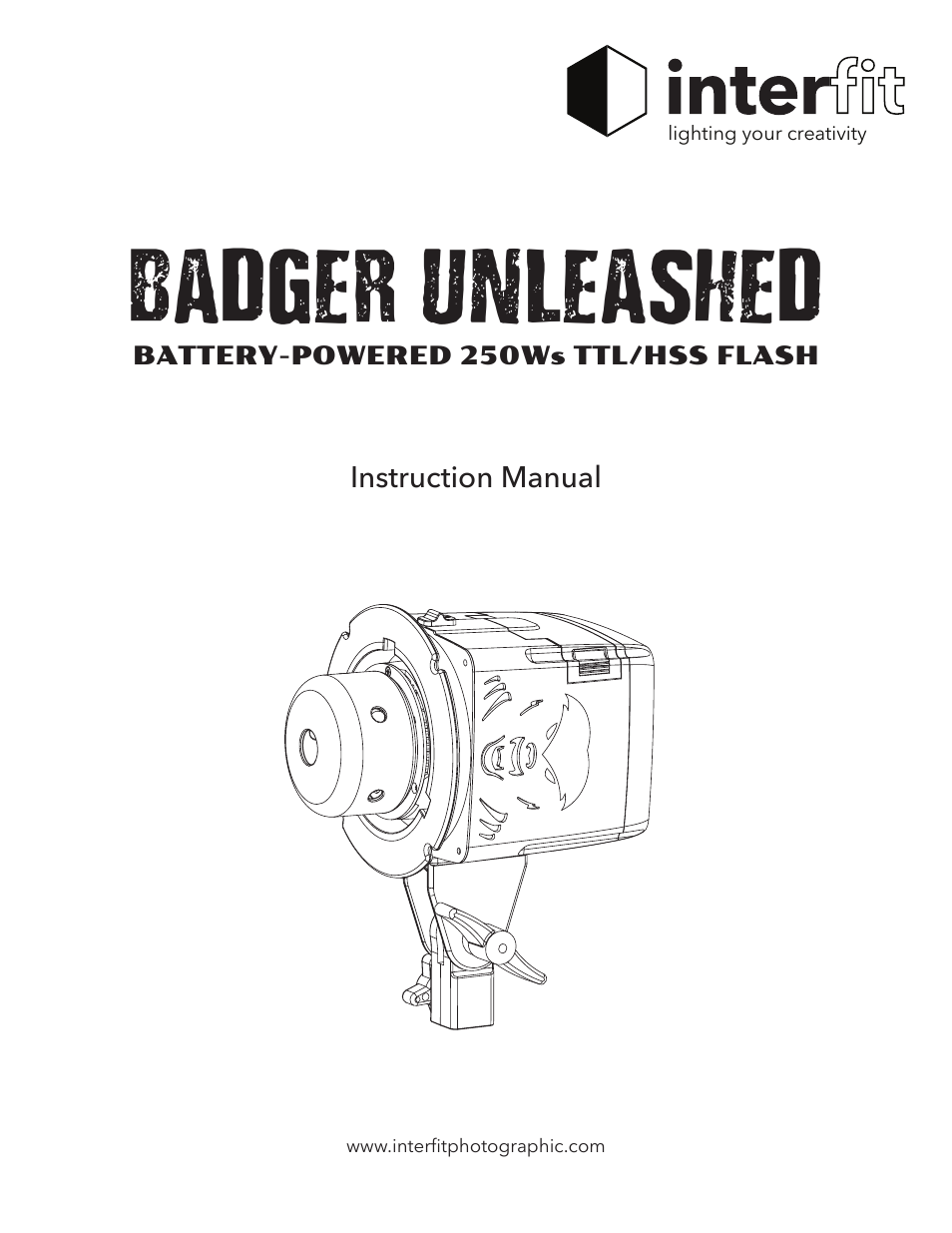 Interfit Badger Unleashed 2-Light Backpack Kit User Manual | 10 pages