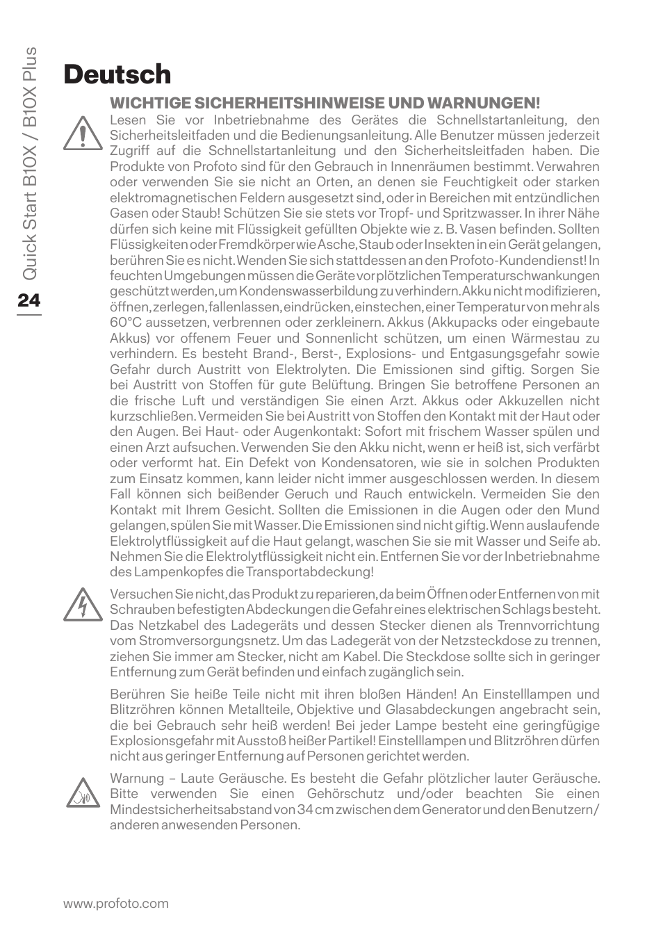 Deutsch | Profoto B10X OCF Flash Duo Kit User Manual | Page 24 / 80