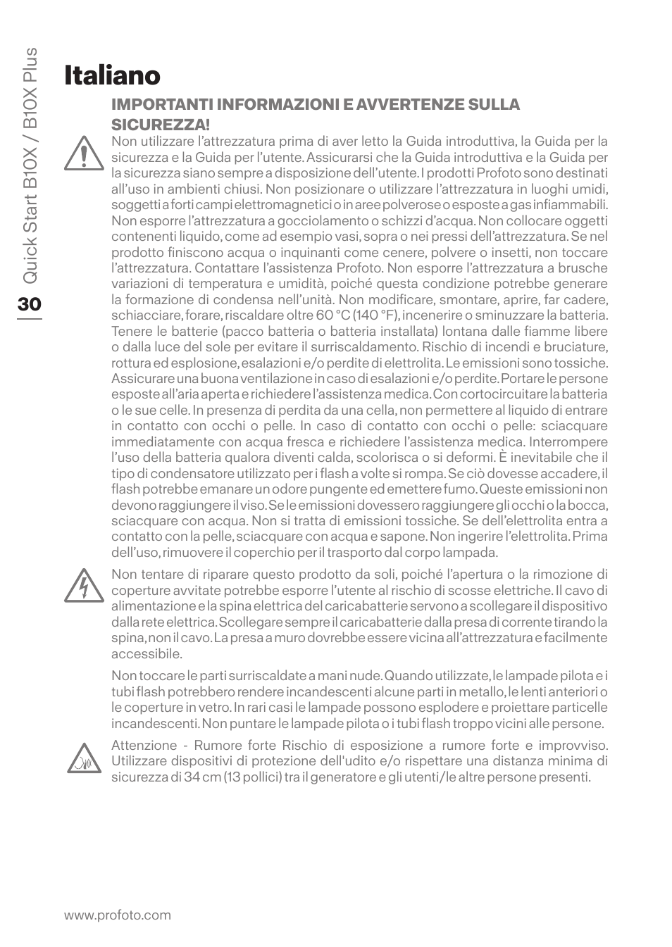 Italiano | Profoto B10X OCF Flash Duo Kit User Manual | Page 30 / 80