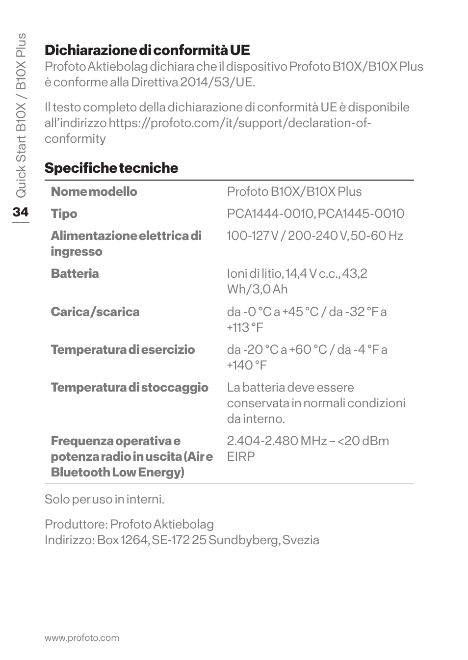 Profoto B10X OCF Flash Duo Kit User Manual | Page 34 / 80