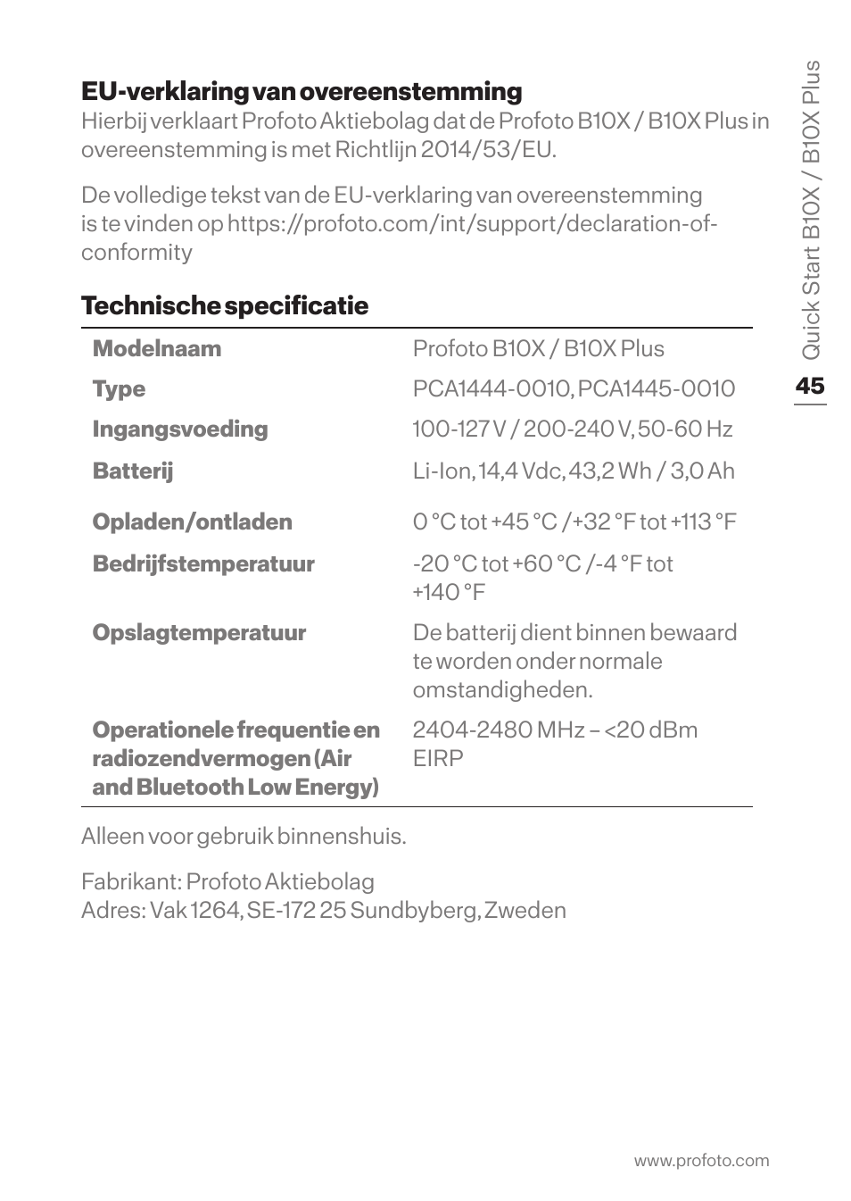Profoto B10X OCF Flash Duo Kit User Manual | Page 45 / 80