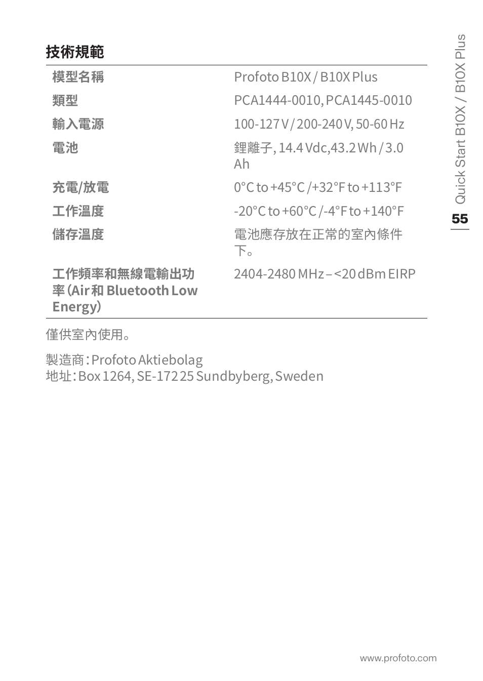 Profoto B10X OCF Flash Duo Kit User Manual | Page 55 / 80
