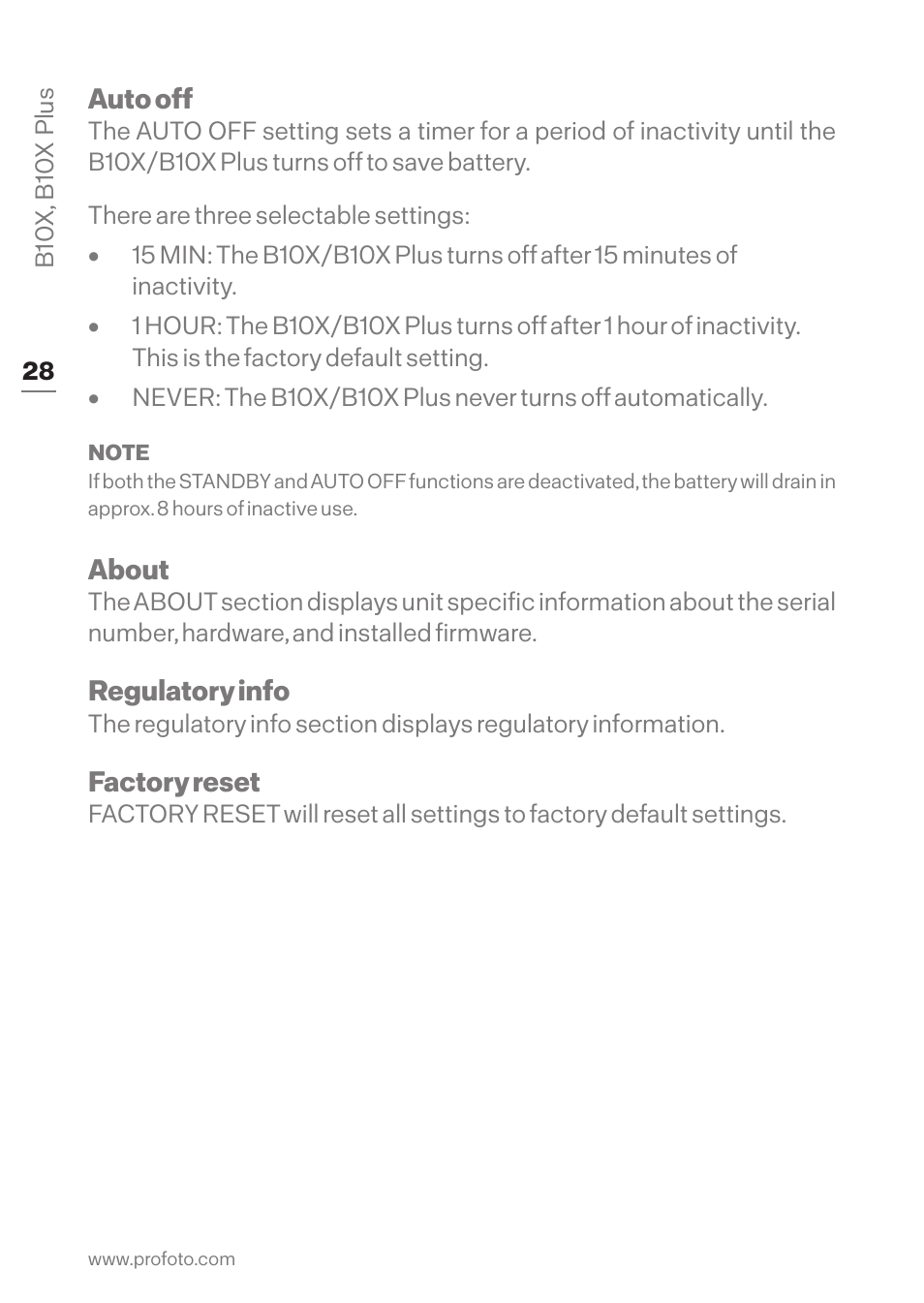 Profoto B10X OCF Flash Duo Kit User Manual | Page 28 / 40