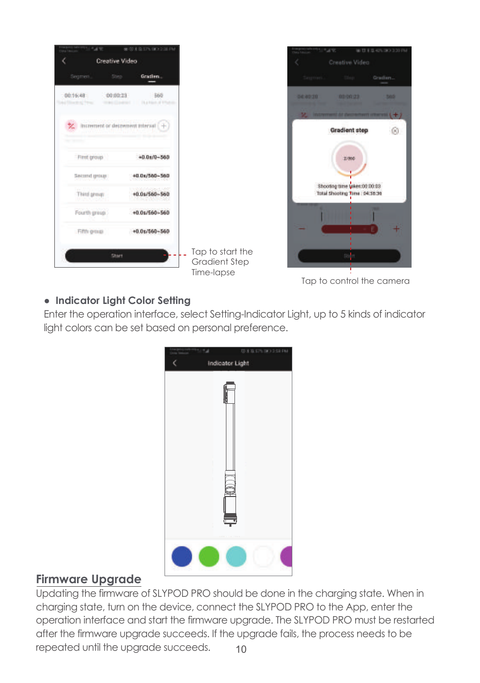 Firmware upgrade | Moza Slypod Pro Master Kit User Manual | Page 11 / 26